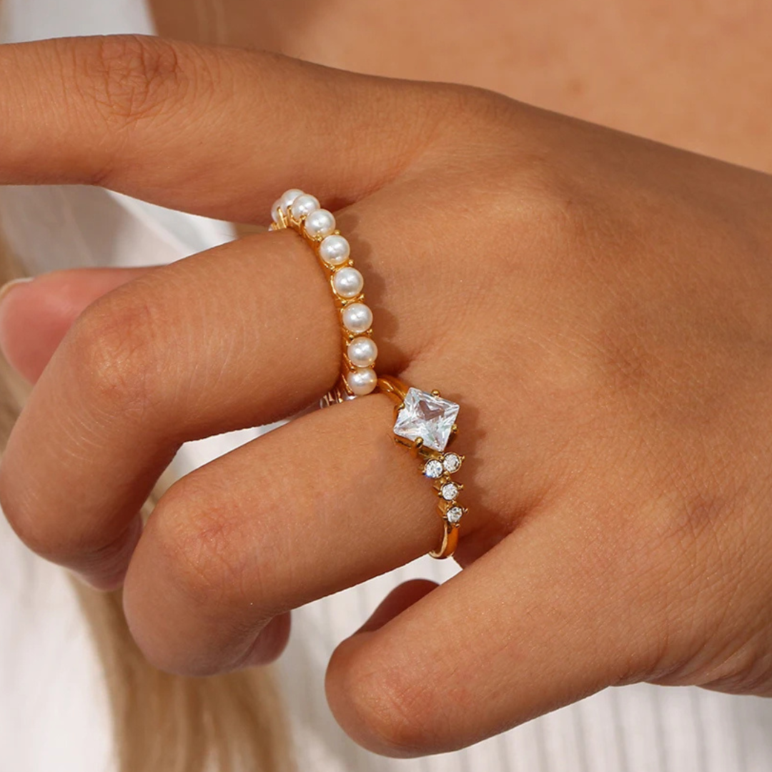 Whisky Pearl Ring